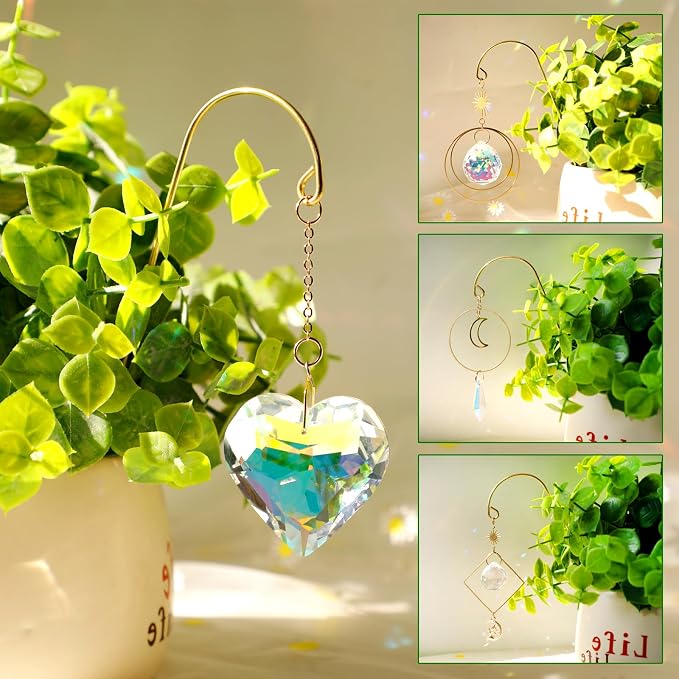 DIY Sun Catcher Kits for Adults, 260pcs Crystal Suncatchers Making Supplies | for Garden Plant Indoor Windows Hanging Arts and Crafts Kit for Women Valentines Mother's Day Birthday Gifts Home Decor