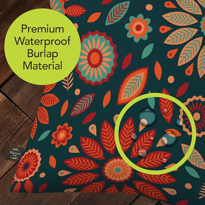 Briarwood Lane Everday Indoor/Outdoor Pillow 17x17 Orange and Teal Floral for Everday Pillow