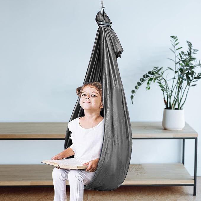 Shakven Extra Sturdy Sensory Swing for Kids | Super Cuddle Indoor Swing,Ther apy Swing Hammock for Child & Adult with Au tism, ADHD, Aspergers, Sensory Integration