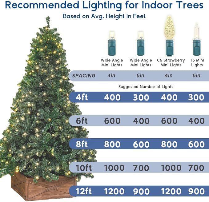 Novelty Lights 34ft 100 LED Green Christmas String Lights, Brown Wire