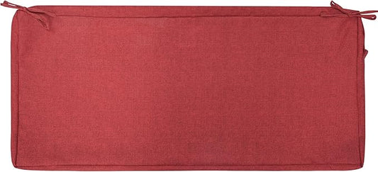 FUNHOME Outdoor Cushion Covers,42" x 18" x 3", No Insert! Patio Cushion Covers,Water Resistant Patio Bench Loveseat Cushion Covers 1 Pack, Sangria Red(Covers ONLY)
