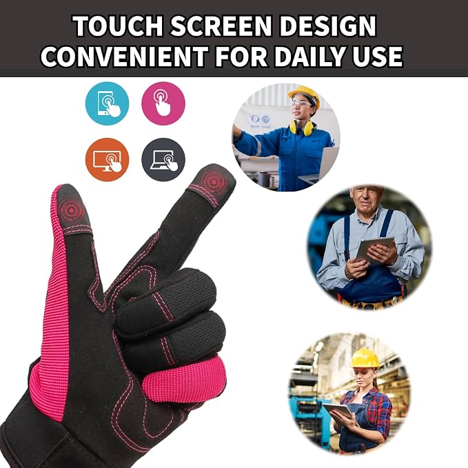 Cute Pattern Gardening Gloves,Thornproof Garden Glove,Gardener Gift | Gardening Gifts for Women,Touchscreen,Tender Thornproof,Cute Pattern,Protection Palm,Machine Washable,Adjustable Cuff