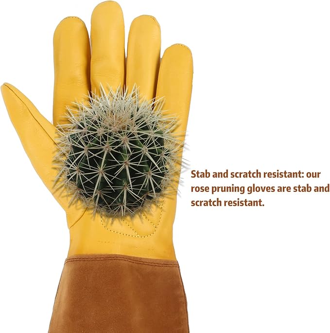Rose Pruning Gloves for Women/Men，Long gardening Gloves Roses/Gardening/Logging/Farm/Cactus