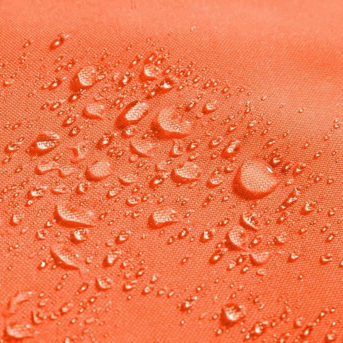MIULEE Pack of 4 Waterproof Pillow Inserts Bundle Pack of 2 Outdoor Pillow Covers Orange 18x18 Inch