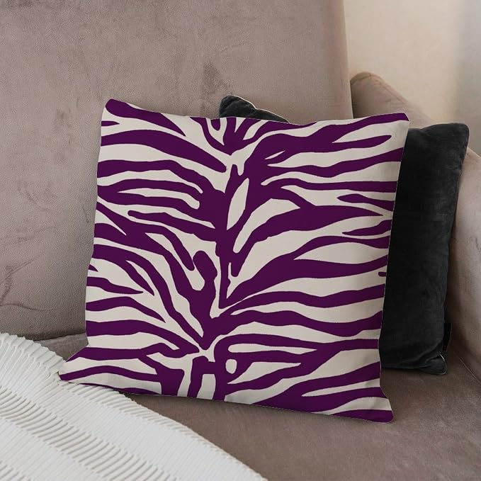 Blue Tiger Print Throw Pillow Covers Animal Tiger Print Throw Pillow Cover Retro Outdoor Garden Decoration for Patio Garden Sofa Chairs 22x22 in
