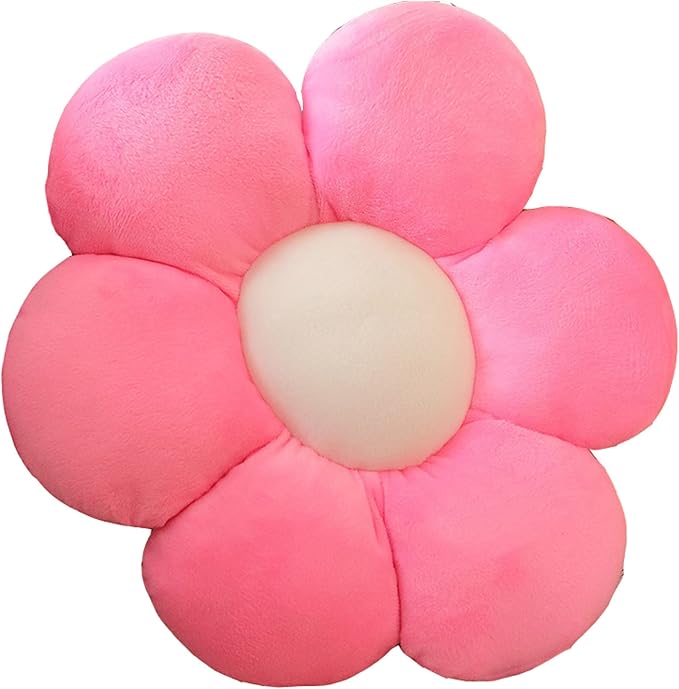 AZCHEN Flower Pillow Patio Furniture Cushions Standard Throw Pillow Home Chair Cushion Decorative Pillow Cushion (11.8inch, Pink)