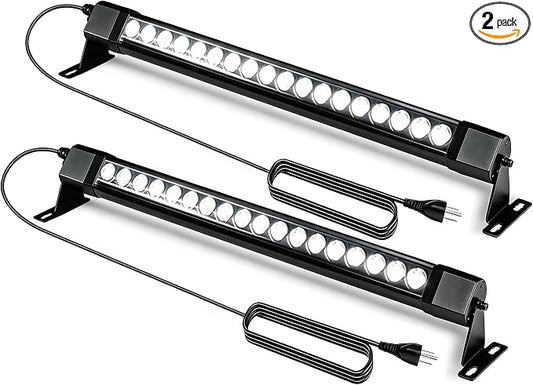 2Pack 36W Wall Washer Light 2FT 5000K 120V IP67 Waterproof Plug-in | Outdoor LED Light Bar/Lifespan 50K Hr/150° Adjustable/Landscaping Garages Driveways Home Theaters Wall Lighting Sculpture