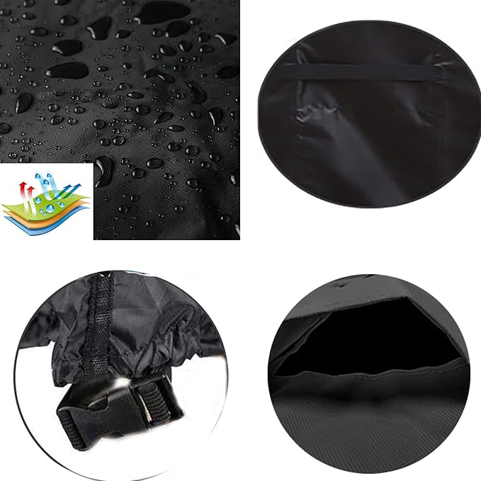 Outdoor Prep Table Cover 60''L x 24''W x 35''H,Heavy Duty Waterproof 600D Furniture Cover for Stainless Steel Food Table,Cart Prep Table,Coffee Table,BBQ Grill Table,Dining Table Office Desk