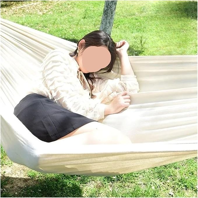 Hammocks, Camp Swings Hammock Garden Travel Sleeping Rest Balcony Hammock Patio Portable Camp Supplies,for Outside(Gray,Single)