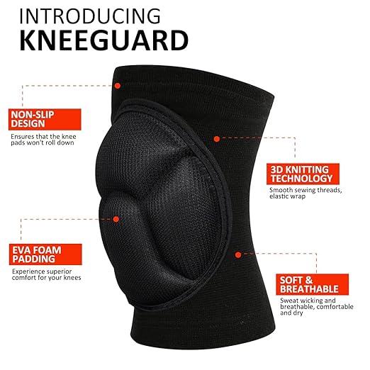 Knee Pads, Collision Avoidance Knee Sleeve for Men Women, Small/Medium | Garden, Gardening, House Cleaning, Construction Work, Dancing, Volleyball, Flooring, Climbing, Riding, Thick EVA Foam Padding
