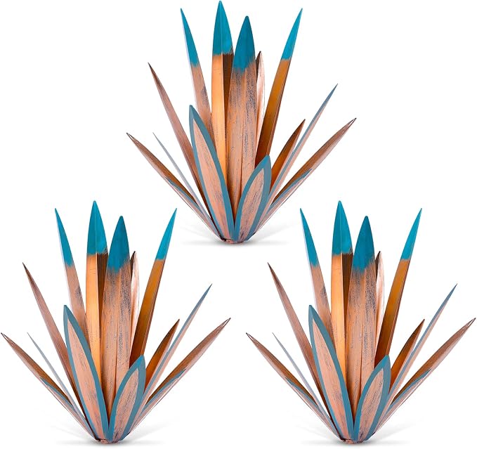 Homight Metal Tequila Country Sculpture DIY Tequila Plant Home Decor Country Tequila Garden Ornament Indooutdoor Statuette Patio Lawn Patio Stake Decoration Gift to The Garden