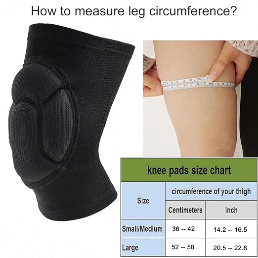 Knee Pads, Collision Avoidance Knee Sleeve for Men Women, Small/Medium | Garden, Gardening, House Cleaning, Construction Work, Dancing, Volleyball, Flooring, Climbing, Riding, Thick EVA Foam Padding