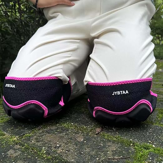 Working Knee Pads for Men Women, Soft & Adjustable, Pink M, 1 Pair | Dual-Layer Foam Padding, Waterproof Knee Cushion, Adjustable, Comfortable Pad for House Work, Scrubbing Floors, Flooring Work