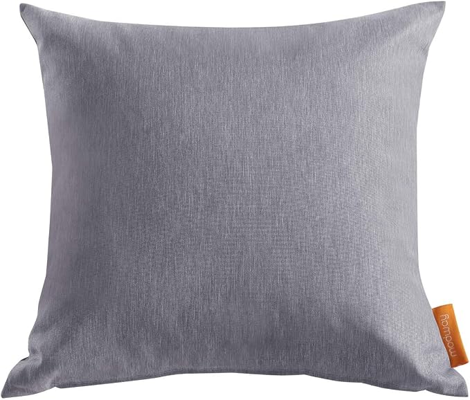 Modway Convene Outdoor Patio All-Weather Pillow in Gray - Set of 2