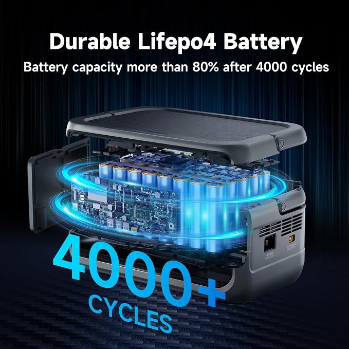 ALLPOWERS VOLIX P300 Portable Solar Generator with Solar Panel SE100, 256Wh LiFePO4 Battery, 300W Output Portable Power Station with 100W Solar Panel, Potable Power for Home Use, Emergencies & Camping