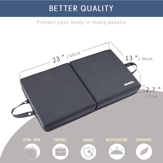 Knee Pads for Men Women Garden Kneeling Pads Extra Thick Knee Pads Memory Foam Kneeling Pad for Bathing Yoga Knee Cushion Foam Kneeling Pad Garden Pads for Kneeling Knee Cushions for Kneeling