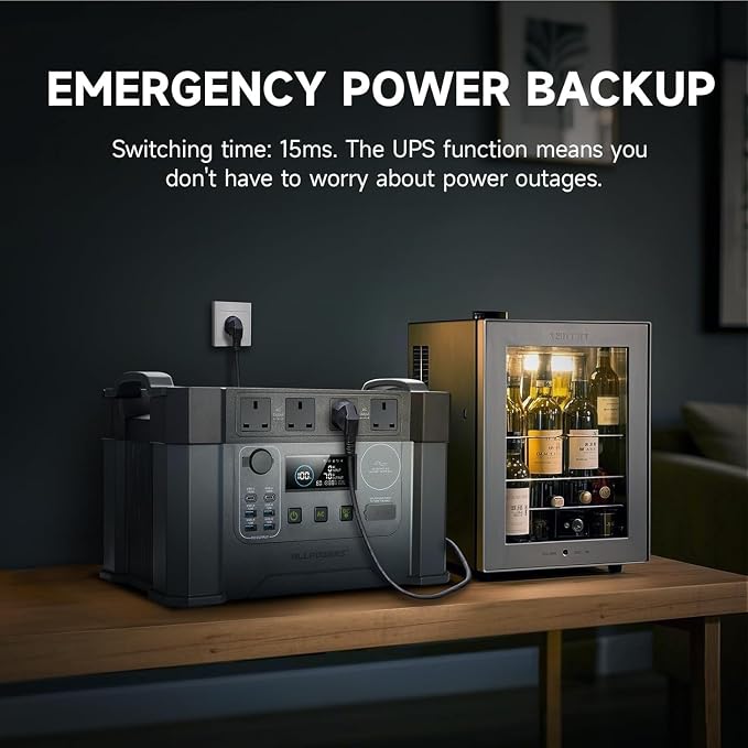 ALLPOWERS S2000 Pro Solar Generator with SE200 2Pcs 200W Foldable Solar Panel, 2400W Portable Power Station, MPPT 1451Wh Power Generator, UPS Function, Solar Backup Power for Home RV Outdoor Camping