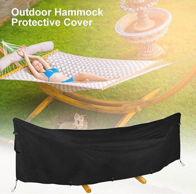 Hammock Rain Cover | Protective Heavy Duty,Hammock Stand Protective Cover,for Summer Winter Camping Travel Hiking Climbing Park Beach Patio