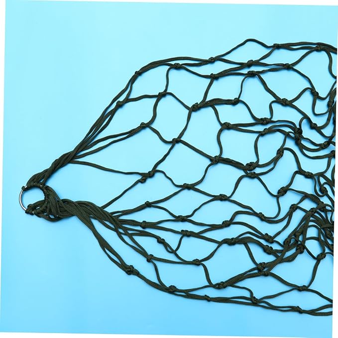 Sosoport Camping Net Hammock 200x120cm Portable Sleeping Net Bed Rope Hammock Nylon Mesh for Outdoor Activities