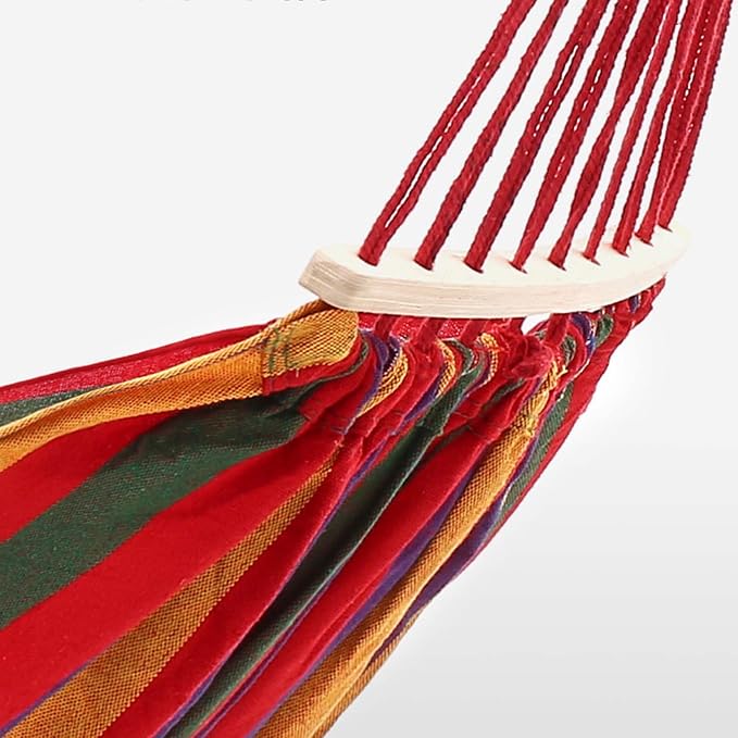 YSUEFIJO Comfortable Hammock for Outdoor Use, Portable Hanging Hammock for Garden, Patio, Or Backyard, Hammock with Adjustable Straps, Relaxing Hanging Hammock for Reading Or Lounging