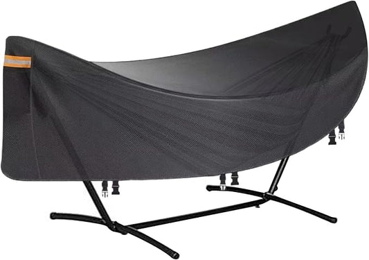 Hammock Cover - Waterproof Hammock Protector, Heavy Duty Water-Resistant Dustproof Protective Cover for Camping Hammocks and Outdoor Gear Protection, Weather Shield for Hiking, Biking, Cycling