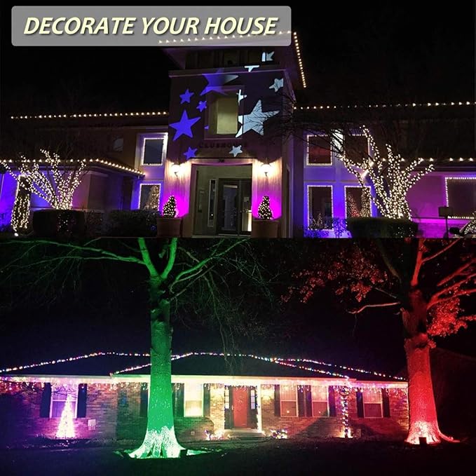 LED RGB Flood Light, 50W Outdoor Color Changing Lights with Remote Control, IP65 Waterproof Dimmable Wall Washer Light, Flood Lamp 16 Colors 4 Modes with US 3-Plug(2 Pack)