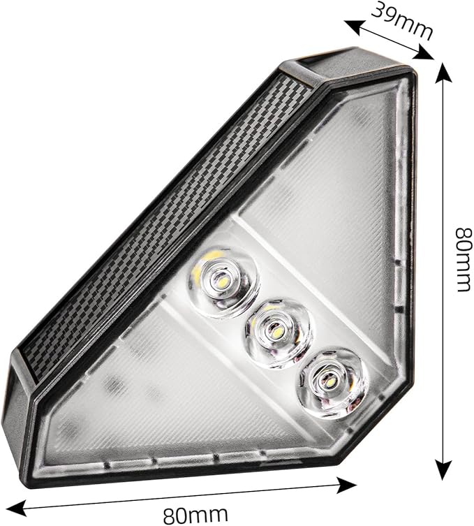 Upgraded Wireless Solar Step Lights. 5X Longer Life Than Ordinary. Strong 3M Adhesive + Screws. IP65 Waterproof for Stairs/Decks/patios. Reliable Performance (Warm White)