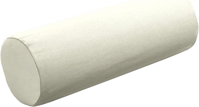 Cushion Source 20" x 6" Sunbrella Bolster Pillow, Indoor/Outdoor Decorative Support Pillow, Fade and Water Resistant, Sunbrella Natural