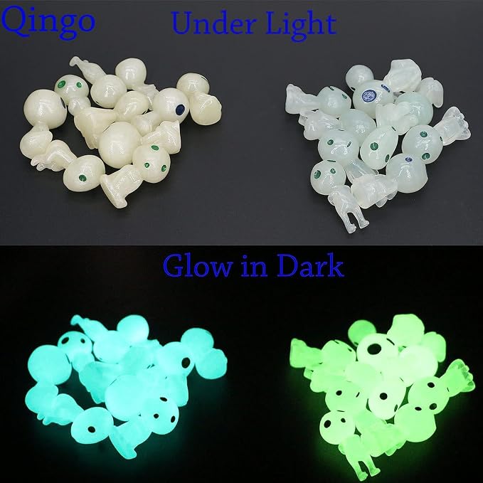 Fairy Garden Accessories Tree Elves Glow in Dark Garden Alien Decor Miniatures Luminous Ghost kit for Micro Landscape Garden Decoration Outdoor Status Patio Lawn Yard Kit