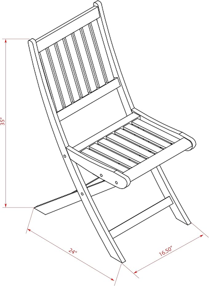 East West Furniture DEDK9CWNA 9 Piece Outdoor Patio Dining Sets Includes a Rectangle Acacia Wood Table and 8 Folding Side Chairs, 40x72 Inch, Natural Oil