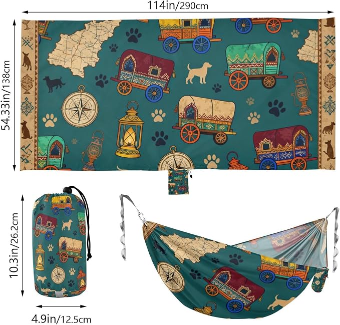 Travel and Pet Camping Hammock Fabric for Outside Patio Garden