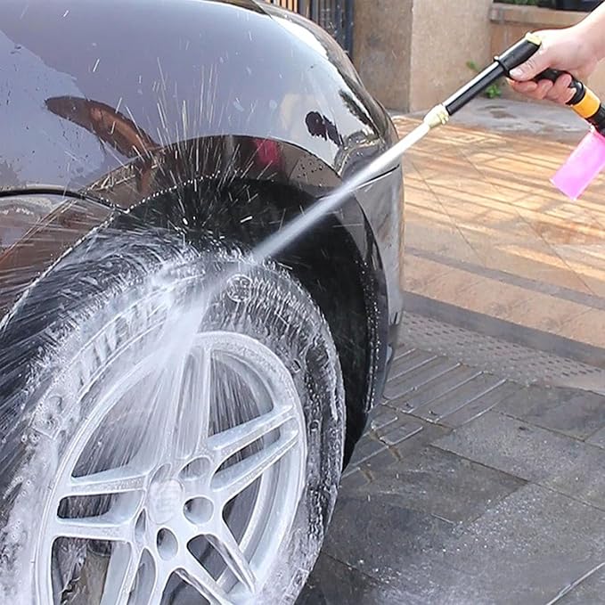 High Pressure Sprayer for Car Wash & Patio Cleaning, Easy Outdoor Watering Tool for Homeowners (BB+ 10 m Hose)