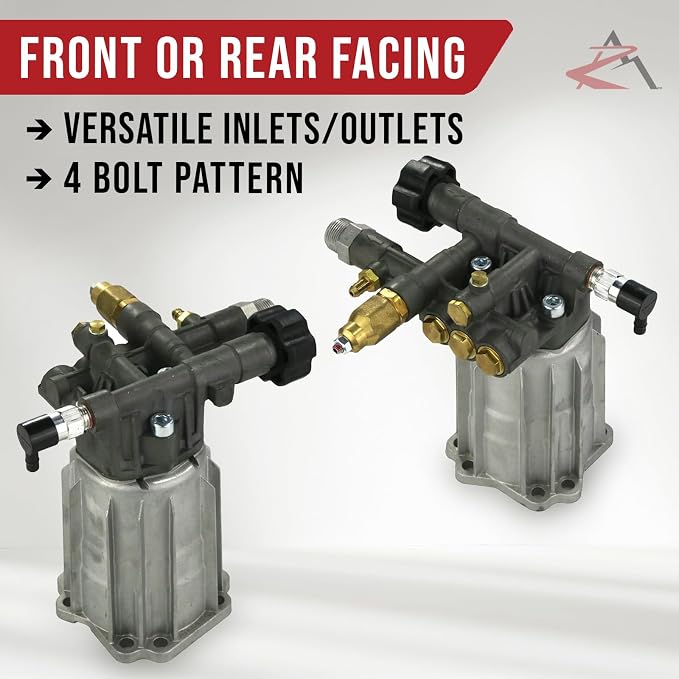 The ROP Shop OEM AR 3/4" Shaft 2800 PSI Horizontal Pressure Washer Pump for Porter Cable PC2525SP