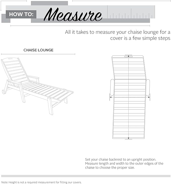 Classic Accessories Veranda Water-Resistant 66 Inch Patio Chaise Lounge Cover, 2 Pack, Patio Furniture Covers