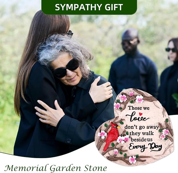 Sympathy Gifts for Loss of Loved One, Memorial Garden Stones in Memory of Loved One Gifts, Bereavement Condolence Memorial Gifts for Garden, Outside, or Home Decor (6 inch)