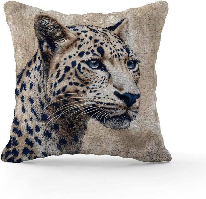 Antelope Black Animal Print Pillowcase Leopard Graphite Dot Cushion Cases 20x20 INClassic Accent Decorative Cushion Covers Home Decor for Living Bed Room Patio Home
