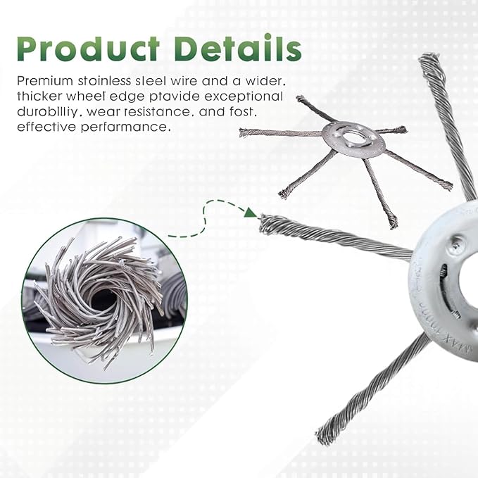 Gas Trimmer Head, Universal Steel Wire Trimmer Head 7" 8" 9" Heavy-Duty Gas Weed Eater Blade, 1" Arbor Replacement for Stihl,Husqvarna,Echo,Ryobi,Toro,Installation Kit Included (9")