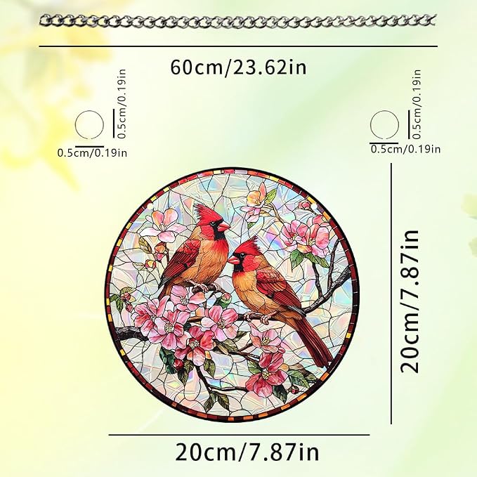 Sun Catchers Indoor Window, Acrylic Rainbow Suncatcher Window Hanging Decoration for Living Room Bedroom Summer Home Balcony Ornaments Decoration (SC2242)