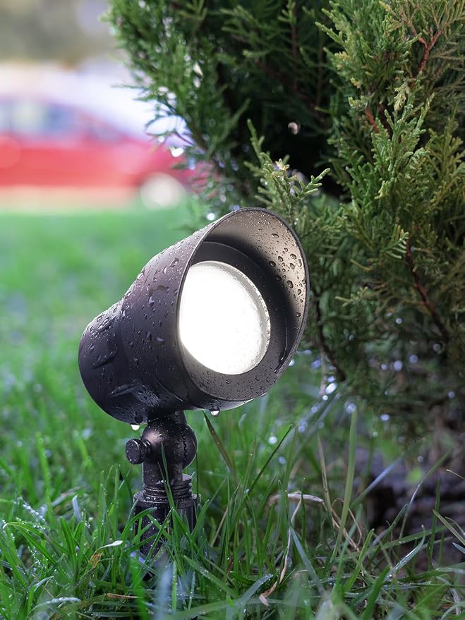 LEONLITE 12-Pack 5CCT 5W 12-24V Low Voltage LED Spotlight Oil Rubbed Bronze | 1800K2700K3000K4000K5000K, Landscape Pathway Lights Outdoor, CRI90, Aluminum Spot Lights for Garden, ETL, IP65 Waterproof