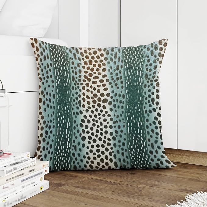 Cushion Cases Antelope Chestnut Animal Cushion Cover Abstract Animal Brown Dot Pillow Cover Accent Outdoor Garden Decoration for Patio Funiture Garden 18x18 in