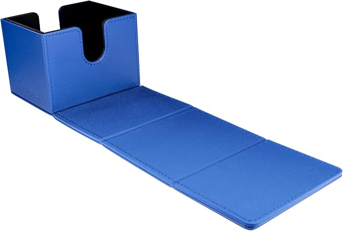 Ultra Pro - Vivid Alcove Edge Deck Box (Blue) - Stores & Protects Up To 100 Standard Size Collectible, Baseball, Gaming, Sports or Any Standard Size Cards In Your Collection