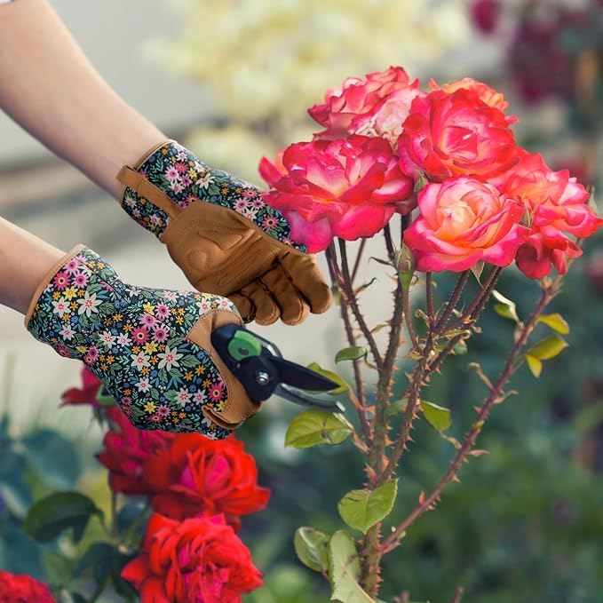 Gardening Gloves,Garden Gloves for Women Firm Grip Breathable Thorn Proof