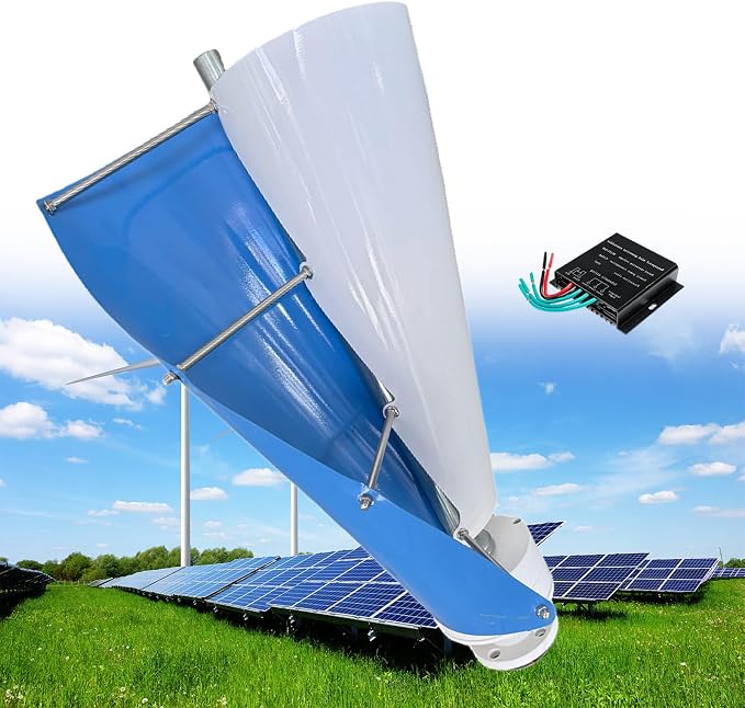 12000W Vertical Wind Power Turbine Generator Kit,12V/24V/48V Portable Maglev Wind Turbine Generator with Charge Controller for Boats Cabins Mobile Homes,D-24V