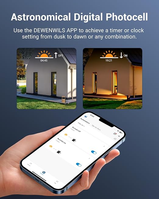 DEWENWILS Smart Low Voltage Landscape Transformer 120W, 120V AC to 12V AC for LED Landscape Lights, Outdoor Lighting, Waterproof, 1 Zone Control, Compatible with Alexa and Google Home, ETL Listed