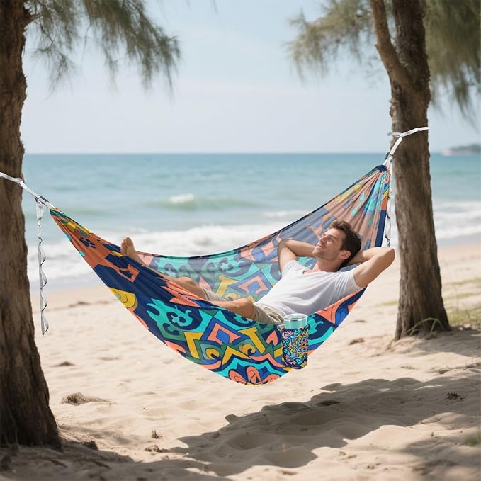 Ornate Pet Camping Hammock Fabric for Outside Patio Garden