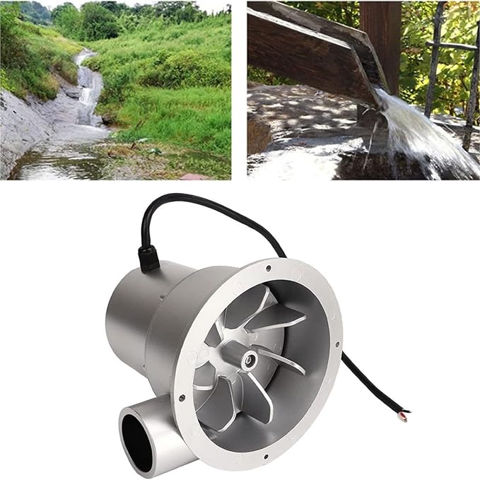 36W/50W/100W Hydroelectric Generator, Portable Micro Hydro Generator for 12V Battery Charging, Small Permanent Magnet Outdoor Water Turbine Generators(100W)