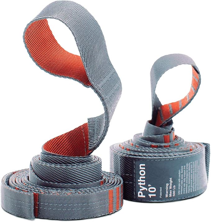 KAMMOK: Roo Double Hammock +Python 10' Bundle | Our Bestselling Hammock & Tree Friendly Straps | 100% Recycled Water Resistant Ripstop Fabric | Lifetime Adventure Grade Warranty, Sunflower Gold