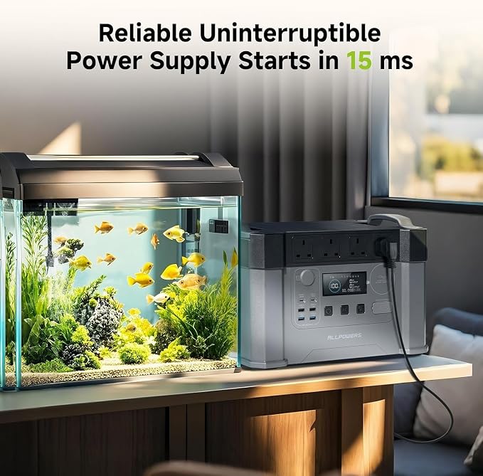 ALLPOWERS S2000 Pro Portable Power Station with SP037 400W Solar Panel, 2700W (AC+DC)/100W USB-C Output 1451Wh MPPT Solar Generator, 1.5 Hr Fast Charge Solar Backup Power for Home RV Outdoor Camping