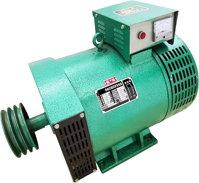 Pure Copper Generator Engine Driven Single Phase Brushed Alternator 15KW Industry Heavy Duty Generator with Cast Iron Shell for Home Farm Workshop 220V