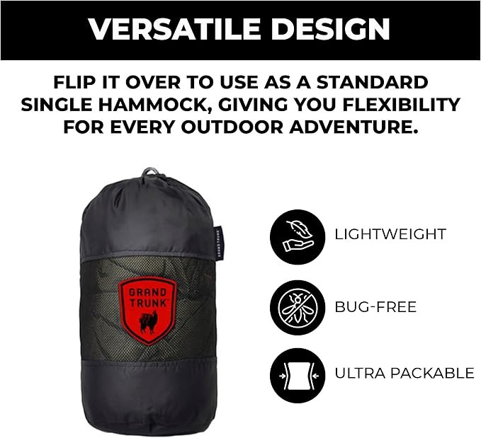 Grand Trunk Skeeter Beeter XT Hammock, Portable, Navy & Forest Green